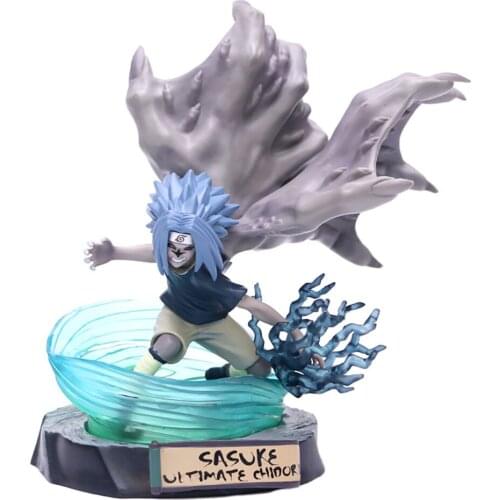 Naruto Shippuden Anime Action Figure Model Curse Mark Juin No Gyakushu Uchiha Sasuke Tidori GK 16cm PVC Statue Collectible Toy