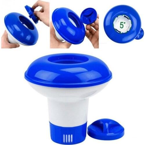 Swimming Pool Floating Sterilizer 5 inch Chlorine Bromine Chemical Tablet Tab Floater Dispenser Swimming Pool Accessories