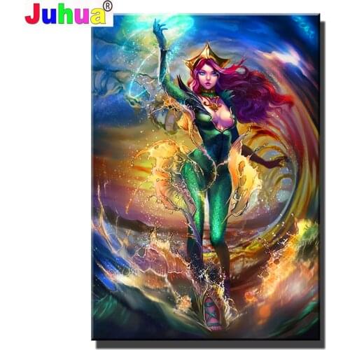 Full square/round DIY diamond embroidery Maritime Fairy diamond painting cross stitch Sexy Lady diamond mosaic Puzzle Picture