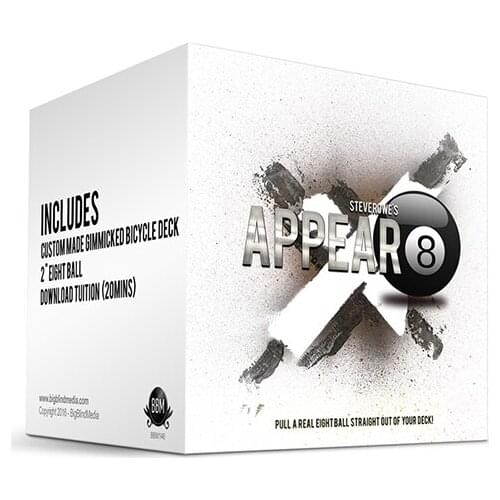 Appear-8 (Gimmicks And Online Instructions) By Steve Rowe,Close Up Magic Tricks,Illusion Trick,Apprentice Illusion Magician