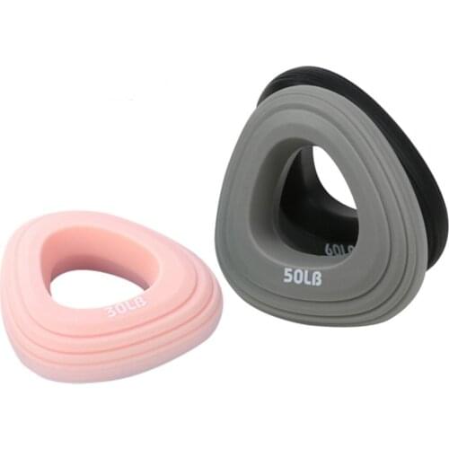 Silicone Pro 50LB Strength Gripper Ring Muscle Power Training Exerciser Gray