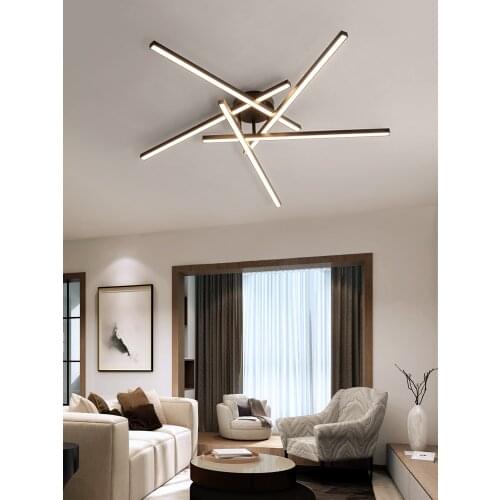 Nordic Living Room Ceiling Lamp Extremely Simple And Modern Led Bedroom Book Room Restaurant Strip Shopping Mall Creative Office