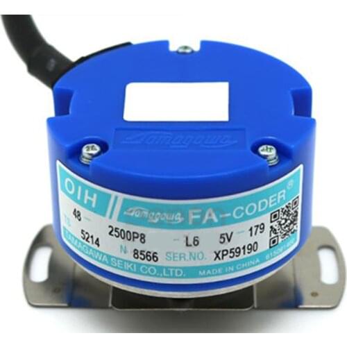 TAMAGAWA OIH48-2500P4-L6-5V Servo Motor Encoder 2500 pulse TS5214N500 TS5214N8566 N8599 DC5V Line Driver UVW output encoder