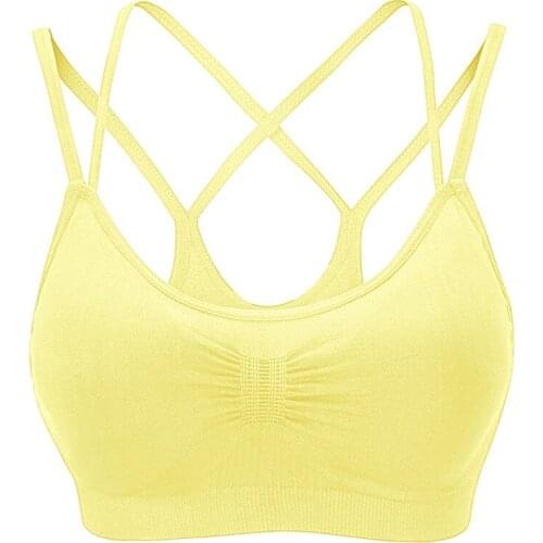 Back belt crop top yoga bra womens bra fit fabric womens bras 2021