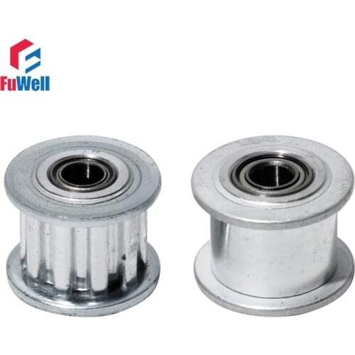 XL-10T Idler Pulley 3/4/5mm Inner Bore Timing Belt Pulley with Bearing Aluminum Alloy Belt Width 11mm Synchronous Idle Pulley