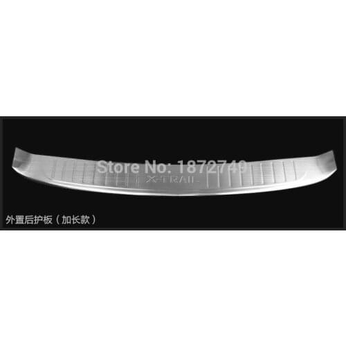 Rear Bumper Protector Tail Tailgate Trunk Guard Sill Plate Scuff Trim For Nissan X-Trail Rogue T32 2014 2015
