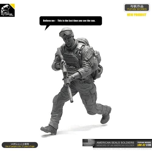 1/35 Resin Figure kits US Soldier model Soldierself-assembled LOO-32