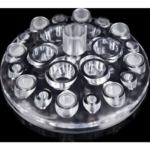 1pcs Transparent Plastic Round Tattoo Machine Rack Pigment Ink Cup Holder