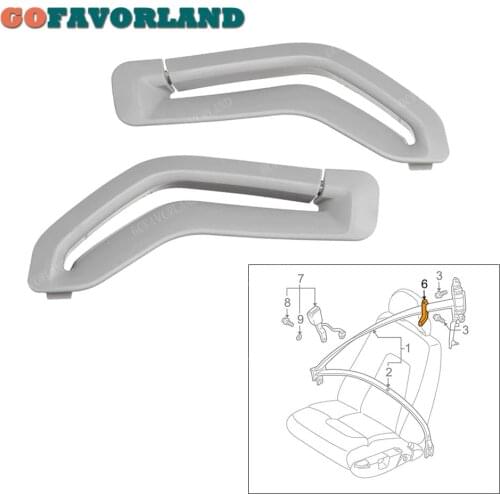 1Pcs Front Left Or Right Seat Belt Selector Trim Cover Gray 39966529 39966533 For Volvo XC90 2003-2014 V70 2001-2005 S60 S80