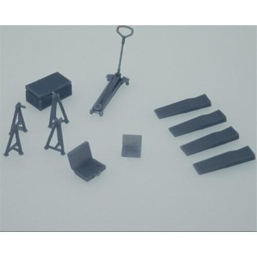 12pcs/set Train Railway Model Scene 1:43 Rally Racing Garage Repair Parts Set