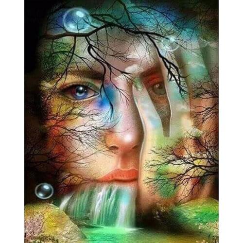 5D DIY Diamond Painting Scenery Full Square/Round Character Diamond Painting Rhinestone Cross Stitch Crystal Wall Painting Gift