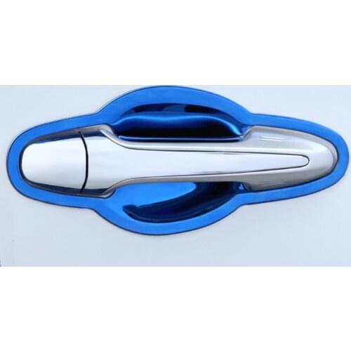 8 Pcs Multifunction Stainless Steel Side Door Handle Bowl Protector Cover Trim For TOYOTA RAV4 2014-2016 Exterior Car Styling