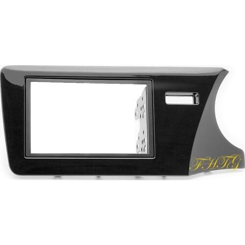Car Radio Fascia is suitable for 2014 HONDA CITY (RHD, UV BLACK),Double Din Car Audio Frame