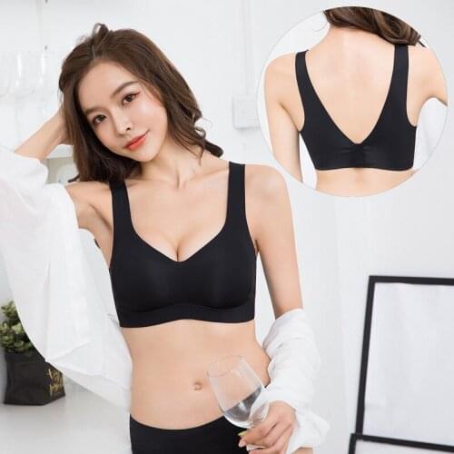 Seamless Sexy Bras Padded Lingerie Women Sleep Bra Vest type Shakeproof Fitness Sports Underwear Wire Free Girl Brassiere