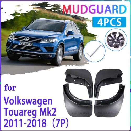 4 PCS Car MudFlaps for Volkswagen VW MK2 7P Touareg 2011~2018 Mudguard Splash Guards Fender Auto Accessories