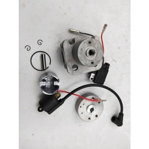 4 Hole 29cc Cylinder Kit and Ignition System Kit Fit for Zenoah RCMK Marine Gas G290 Engine Rc Boat Parts