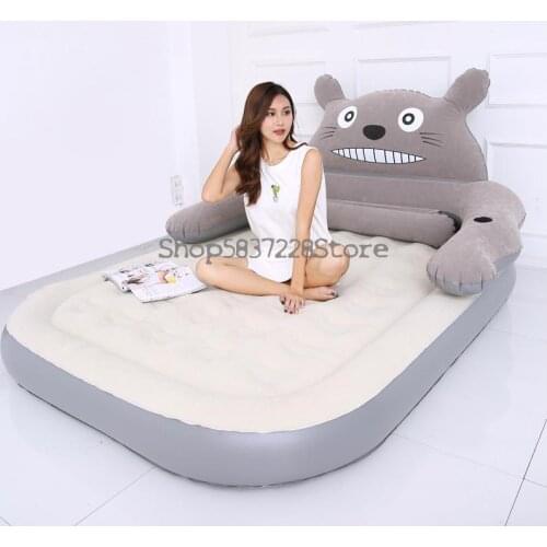Air Cushion Bed Lazy Sofa Bed Tatami Single Sofa Bedroom Double Chinchilla Inflatable Mattress Lazy Chair Thickening