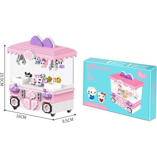 Doll Machine Mini Building Blocks Merry Go Round Diamond Bricks Carousel Micro Figure Toys DIY Educational Model For Children