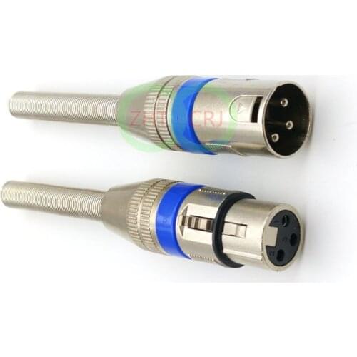 10set metal Microphone MIC Speaker AMP 3PIN XLR Audio connector New