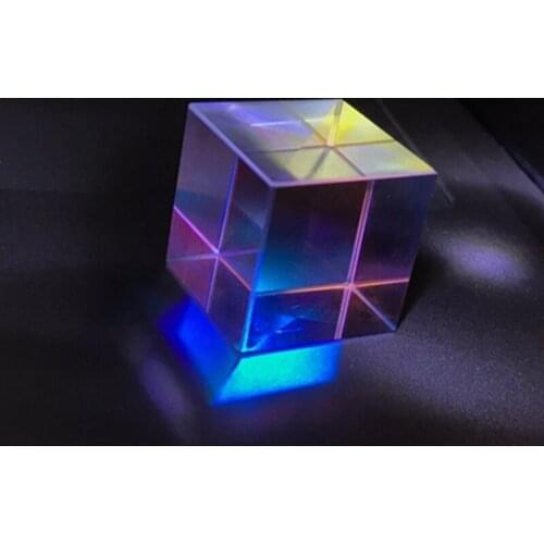 28mm Cubic Science Cube Optical Prisma Photography with Hexahedral Prism Home Decoration Prism Glass