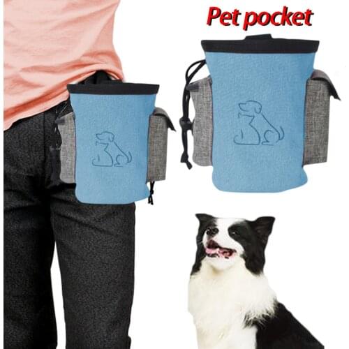 Portable Training Pet Bag Pet Dog Puppies Bag Walking Food Treat Bag Agile Bait Out Training Bag Waist Storage Food Reward Bag