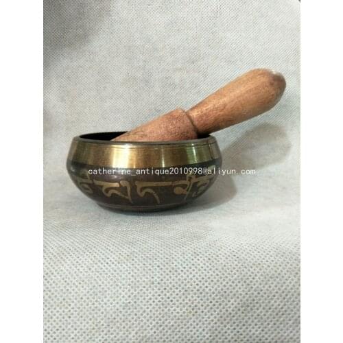 Rare old Tibet Copper Tibetan bowl pots, feng shui, evil, Free shipping