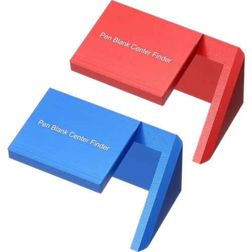 Aluminum Alloy Wood Pen Blank Center Finder Woodworking 45 Degree Angle Line Caliber Ruler Measuring Scriber Tool