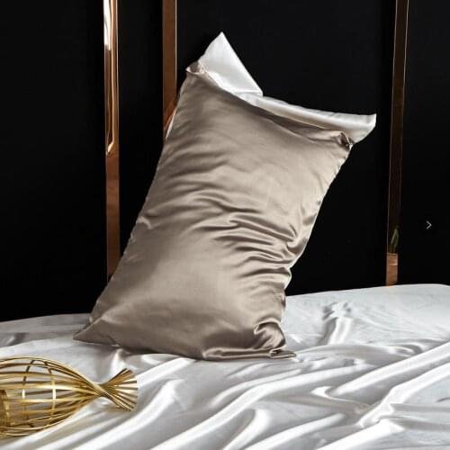 Silk Pillowcase Pillow Towel Ice Silk Latex Pillow Pillowcase Silk Pillow Core Cover Single Silk Pillowcase One Satin Pillowcase