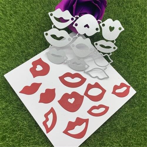 Love Smile Sexy lips Card Frame Craft Metal Cutting Dies For DIY Scrapbooking Album Embossing Paper Cards Decorative Crafts