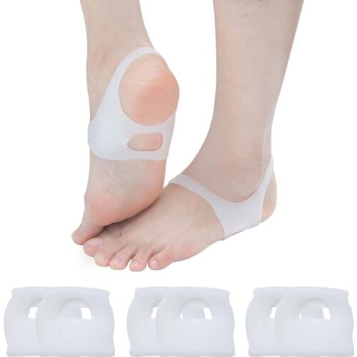 2pcs O-type Foot Corrector Insoles Pads No Slip Shoes For Men And Women Silicone Orthopedic Insoles Foot Care Tool
