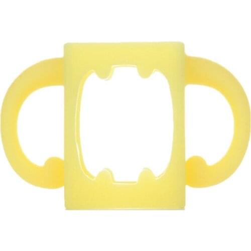 W3JF Baby Bottle Universal Handle Soft Silicone Wide Mouth Grip Multicolor Heat Resistant Feeding Bottles Accessories