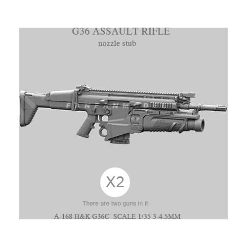 1/35 Resin soldier model accessories self-assembled G36C (2pcs 2-3CM) A-168