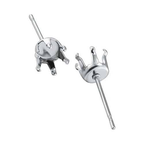 3mm 4mm 5mm 6mm 7mm 8mm 9mm 10mm Stainless Steel Ear Post Stoppers Earrings Cup Stud Back Free