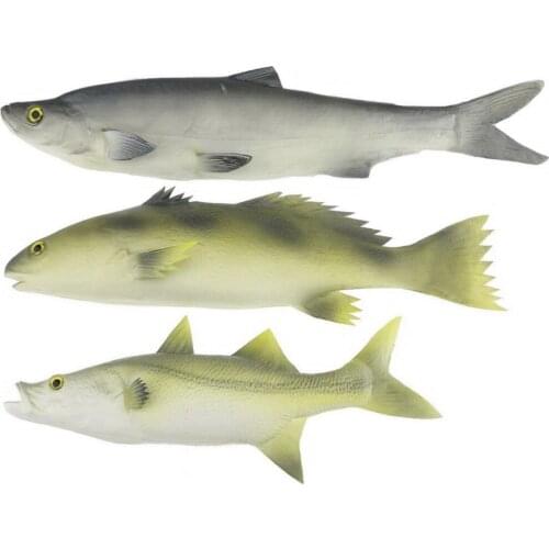Gresorth 3 PCS Fake Fish Artificial Animal Toy Food Model Decoration Photography Props