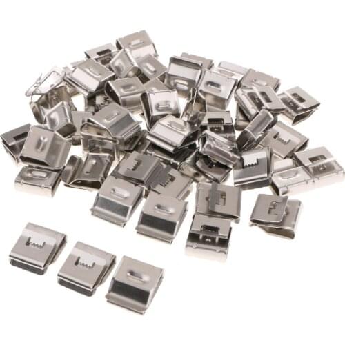 50pcs Solar Panel Cable Clips Management PV Wire Clip Fastener Clips 18x20mm