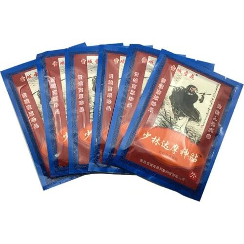 64pcs Medicated Plaster Shaolin Medicine Knee Pain Relief Adhesive Patch Joint Back Medicated Plaster Pain Relieving