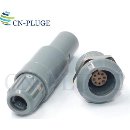 M14 PAG/PLG 9 pin Push-pull Self-locking Plastic Connector Medical Equipment Power Connector Plug & Socket