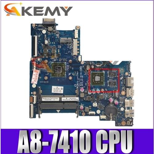 AKemy Laptop motherboard For HP 15-AC 15-AF Core A8-7410 Mainboard ABL51 LA-C781P 813971-501 818062-601 AM7410 216-0867030