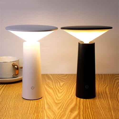 USB Touch Sensor Cordless LED Bar Table Light Bedside Coffee Store Restaurant Table Lamps Modern Dimmable Dinner Desk Lamps