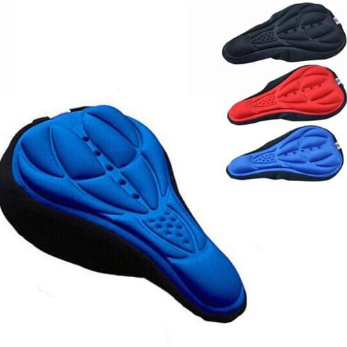 MTB Mountain Bike Cycling Bicycle Seat Cover Thickened Extra Comfort Ultra Soft Silicone 3D Gel Pad Cushion Cover Bicycle Saddle