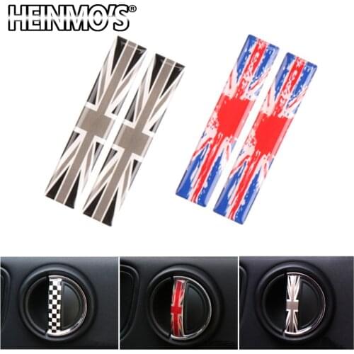 For Mini Cooper F54 F55 F56 F57 F60 Car Inner Pull Door Handle Sticker Decoration Styling For Mini Cooper JCW Countryman Clubman