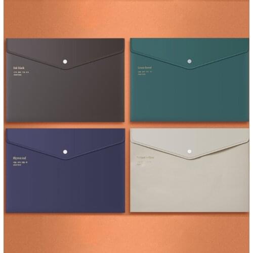 Durable Retro Color File Folder Larger Capacity A4 Document Holder Waterproof Multi-Color for Home Office School N0PB