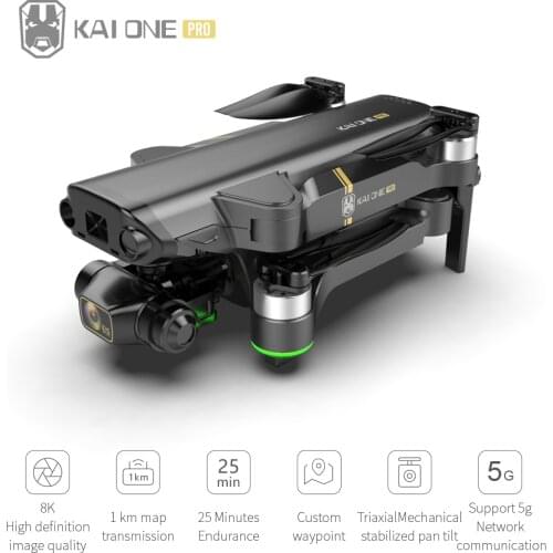 2021 New Kai 1 PRO Drone Folding GPS Four-axis Drone Brushless Three-axis Mechanical Gimbal 8K HD Aerial Remote Control Aircraft