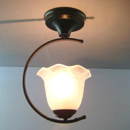 European Ceiling / minimalist restaurant lamps bedroom semi-wrought iron chandelier balcony aisle lights porch lamp A1-003