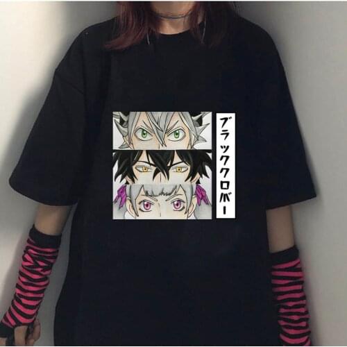 Anime Black Clover T Shirt Manga T Shirt Men Women Funny Oversize Tee Shirt Clothes