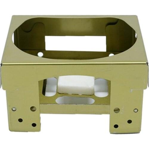 Outdoor Mini Alcohol Stove Portable Foldable Picnic Wax Solid Fuel Stove for Backpacking Camping Hiking