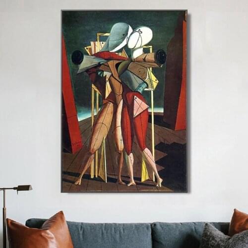 Giorgio de Chirico Artwork Abstract Oil Painting on Canvas Posters and Prints Classical Wall Art Picture for Living Room Decor