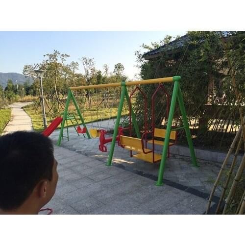 Outdoor baby swing chair playground childrens plastic slide garden toys seat kids monkey bars set children child swing nest Q87