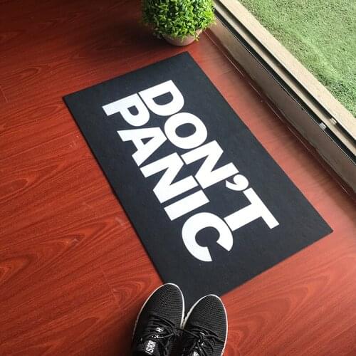 Doormat Entrance Floor Mat Funny Doormat Don'T Panic Door Mat Decorative Indoor Outdoor Doormat Welcome Mats for Front Door