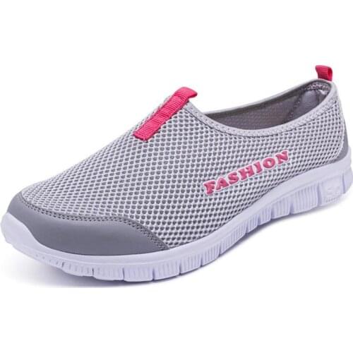 Big Size Summer Slip on Running Shoes for Women Sports Shoes Men Sport Sneakers Woman Female Tennis Walking Ladies Boty GME-1867